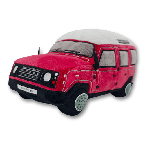 Autoplush Red The Defender Plushie Plush Toy Car Soft Pillow