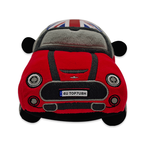 Autoplush Red The Mini Plushie Plush Toy Car Soft Pillow