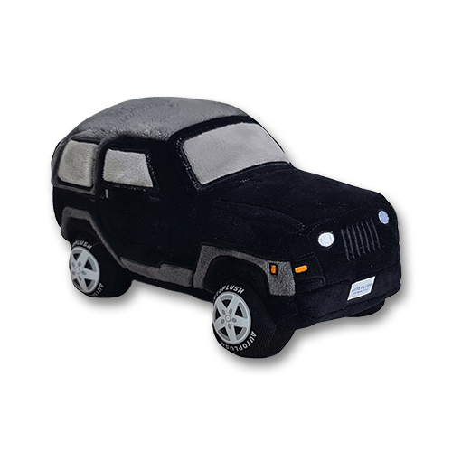 Autoplush Black Wrangler SUV Plushie Plush Toy Car Soft Pillow